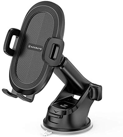 ACCGUYS Car Phone Mount Cell Phone Holder for Car Air Vent, Dashboard, Windshield with Quick Release Button
