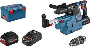 Bosch Professional system 18V: akumulatorowy młot udarowo-obrotowy GBH 18V-26 F (2 akumulatory ProCORE18V 5.5 Ah, ładowarka GAL 1880 CV, walizka L-BOXX)
