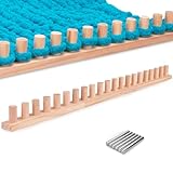 LITURTOO 41' Chunky Blanket Loom - Loom for DIY Throw Blankets, Adjustable Size Hand Knitting Yarn Chunky,No Needles Required,Beginner Friendly Yarn Craft