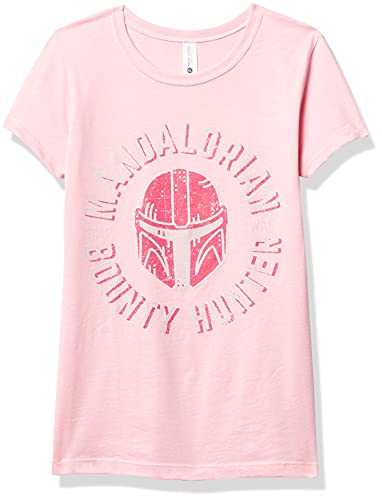 T-shirt Star Wars Mandalorian fille rose col rond vêtement enfant taille M