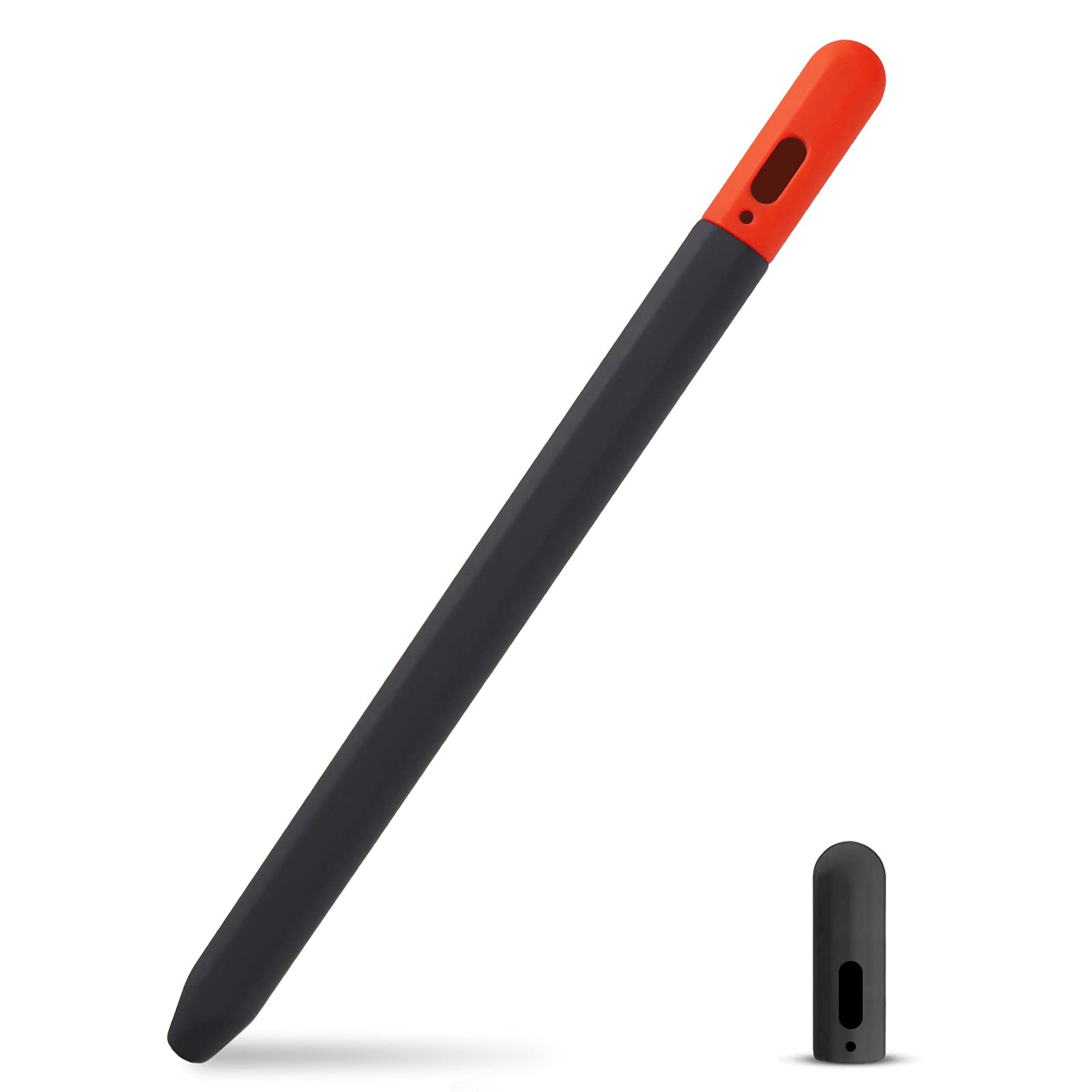Silicone Stylus Pen Cover, Compatible for JAMJAKE ID718/K10/K11/K503 Stylus Sleeve Soft Smooth Grip Anti-Slip Protective Skin Case for JAMJAKE Stylus Pen (Black)