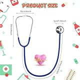 ERDOGLY Kids Stethoscope Toy, Real Working Nursing Stethoscope for Kids, Play Doctor Toy for Toddler, Boys Girls Doctor Nurse Cosplay Costume Accessories, Royal Blue
