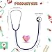 ERDOGLY Kids Stethoscope Toy, Real Working Nursing Stethoscope for Kids, Play Doctor Toy for Toddler, Boys Girls Doctor Nurse Cosplay Costume Accessories, Royal Blue