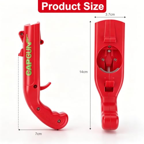 AOOTE Pistolet do Otwierania Kapsli, 4 Zabawne Pistolety do Kapsli, Narzędzie do Otwierania Kapsli do Piwa, do Gry w Strzelanki, do Domu, Baru, na Imprezę, na Boże Narodzenie, Urodziny