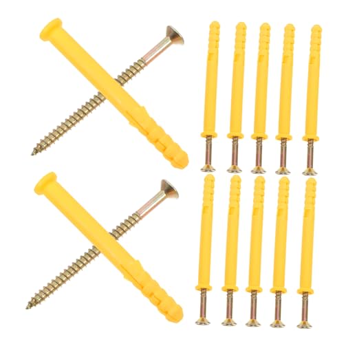 LIFKOME Dry Wall Anchor Set 20pcs Plastic Expansion Screws Stainless Steel Bolts for Mounting