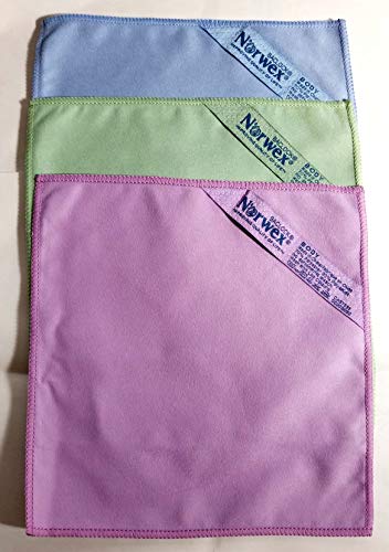 Norwex Antibacterial Suede Make-up Remover Face Cloth Set (Pack of 3)