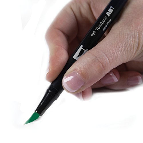 Tombow Dual Brush Pen Art Marker, 346 - Sea Green, 1-Pack #TOP1