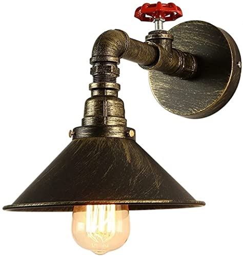 Aplique de pared LED E27 con diseño industrial de tubería retro 2