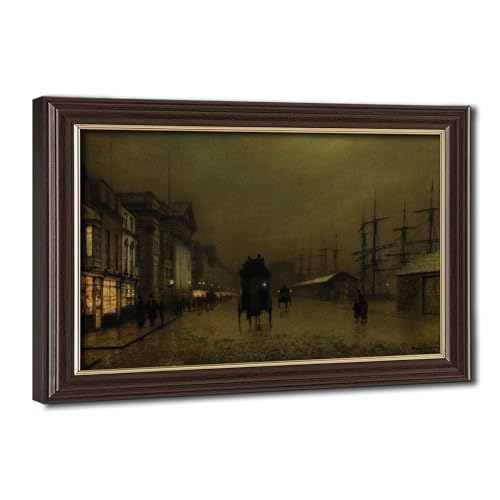 Impression sur toile The Docks at Liverpool Grimshaw décoration murale salon bureau