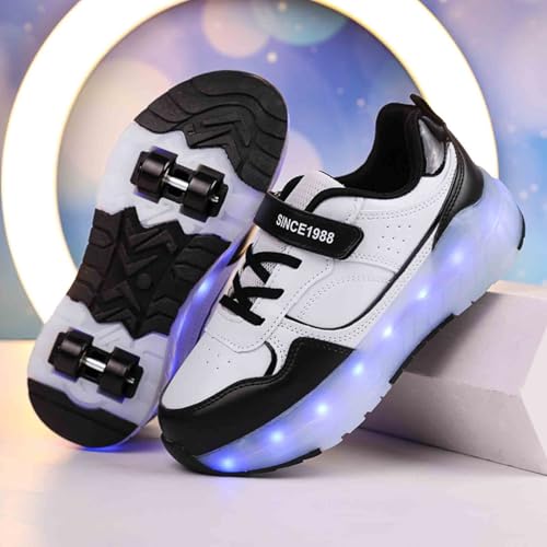 16 Modes Roller Skate Shoes with 4 Wheels, Sneakers for Kids Boys Girls Birthday Thanksgiving Christmas Day3