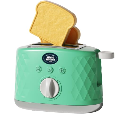 Magic Kitchen Toys Colour Change Toaster Set, Interactive Playset with Sound & Light Effects, Fun Breakfast Play Experience, Ages 3+