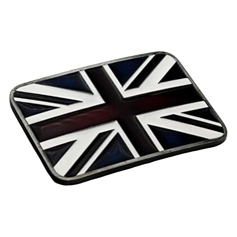 QHA Men's Union Jack Belt Buckle Replacement Cover