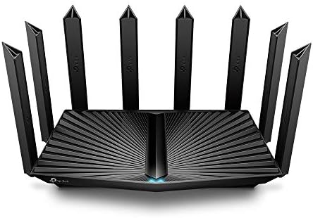 TP-Link AX6600 Tri-Band Gigabit Wi-Fi 6 Router, WiFi Speed up to 4804Mbps/5GHz+1201Mpbs/5GHZ+574Mbps/2.4GHz, 1×2.5 Gbps+4×1 Gbps LAN Ports, Ideal for Gaming Xbox/PS4/Steam&4K/8K, OneMesh(Archer AX90)