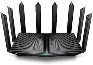 TP-Link AX6600 Tri-Band Gigabit Wi-Fi 6 Router, WiFi Speed up to 4804Mbps/5GHz+1201Mpbs/5GHZ+574Mbps/2.4GHz, 1×2.5 Gbps+4×1 Gbps LAN Ports, Ideal for Gaming Xbox/PS4/Steam&4K/8K, OneMesh(Archer AX90)