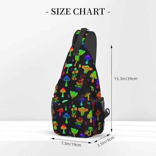 Funny Mushroom Shoulder Bag for Women Men Cute Backpack Daypack Casual Bag Plants Bags3