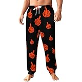 Fuck You Middle Finger Mens Athletic Workout Jogger Sweatpants for Men with Pocket and Drawstring L
