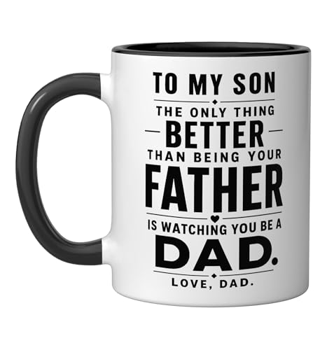Taza de cerámica para hijo diseño Día del Padre miniatura 1