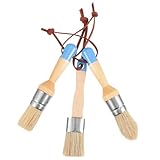 Alipis 3 Stück Teiliges Pinselset mit Holzgriff Rundkopf Borstenpinsel...