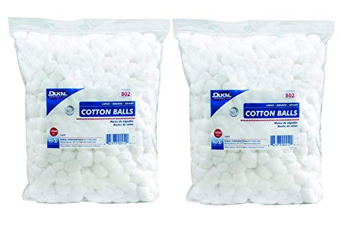 Dukal - 802 Cotton Balls, Non Sterile, Large (Pack of 2000)