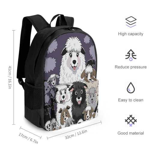 Casual Daypack Multipurpose Anti-Theft Large Capacity Carry On Bag - Old English Sheepdogs Dog Casual Daypack Climbing Shoulder Bag With Padded Straps2