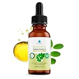 Dr. Robaina 100% Pure Organic Moringa Seed Oil – Cold-Pressed, Unrefined & Hexane-Free Face, Hair & Nail Moisturizer – Fast-Absorbing Non-Greasy Hydration – 2 fl oz Dropper Bottle – Made in USA