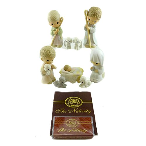 Precious Moments Come Let Us Adore Him 11-Piece Nativity Set