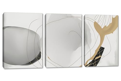 60 x 30 TOTAL - Overlapping ovals Wall Art Canvas