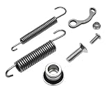 MB SPARE PARTS Kit ressorts béquille latérale complet avec vis, douille et plaque   Compatible avec KTM EXC 125 250 300 EXC F 250 350 450 500 2008 2016   Pièce de rechange renforcée Plug & Play