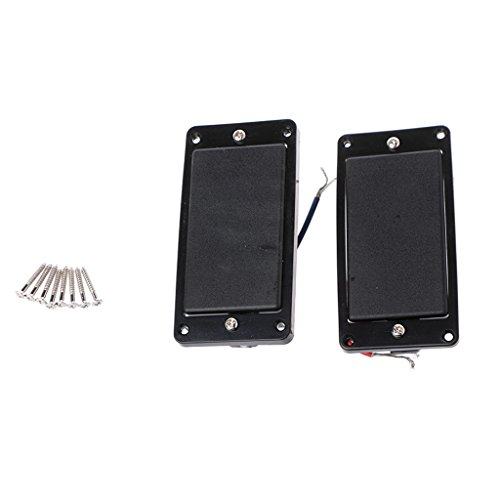 Chevalet de guitare Humbucker noir avec cadre de finition pour guitare électrique 6 cordes
