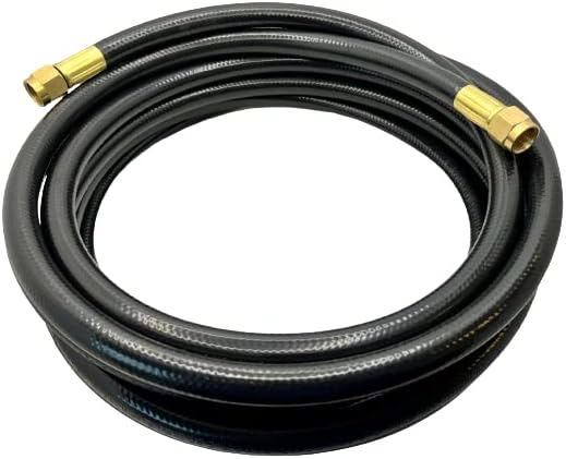 Miniatura 4 de South Bend Components 12" ID Manguera de propanogas naturalaire con dos accesorios hembra de 12" a rosca, adecuada para sistemas de RV y más (20