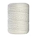 IZSUZEE Corde Macramé 3mm x 300m, Fil Macramé 4-Ply Corde de Coton, Macrame Corde pour DIY Hanging Plante Decoration Murale, Tisser Ornements de Bohême, Emballage Cadeau, Beige