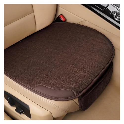 Housse de siège auto universelle luxe en lin marron pour SUV et berline