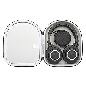 Audio-Technica ATH-M50X Cuffie Monitor Professionali con Knox Custodia Protettiva Cuffia Bundle (2 Articoli)