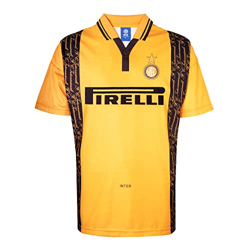 Image of Score Draw Internazionale 1996 Third Shirt Yellow Large Polyester