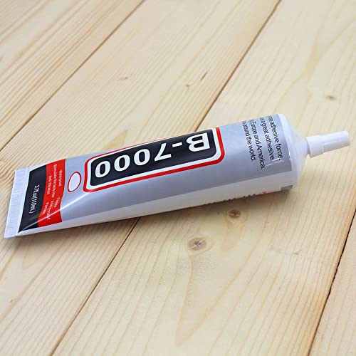 B-7000 Super Adhesive Glue Clear, Industrial Strength Glues Paste Adhesive for Glass, Plastic, Wood, Ceramic, Metal, Jewelry Making, Rhinestones Crafts, Cell Phones, Tablet, Clothes, Shoes 15ML