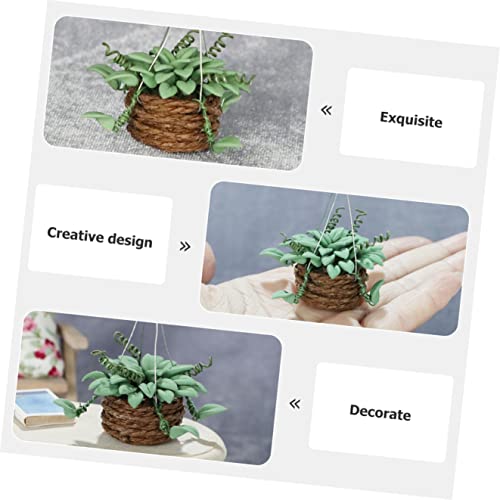 ibasenice 9 Stks Bonsai Pop Model Mini Jongens Micro Kunstmatige DIY Nep Miniatuur Decoratieve Pot Decor Succulent… - Afbeelding 6