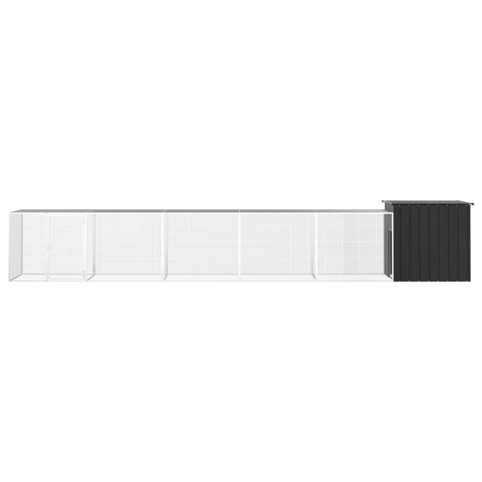 ShGaxin Klatka dla kur Stal ocynkowana Antracyt 600x91x100 cm, Klatki dla Królików, Klatka Świnki, Klatka chomika, Klatka dla kotów, Klatka Szynszyla, Skrzynia dla Królików - SPU:3106455