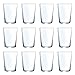 Luminarc - Juego de 12 vasos de cristal 53 cl, modelo"Ruta", pack 12 vasos para agua, bebidas, 12,3 x 8,8 cm, ligeros, aptos para lavavajillas