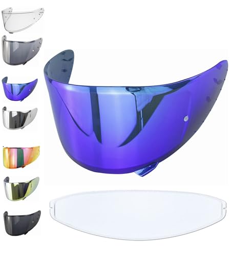 EvoParts Visera CWR-1 para casco Shoei Nxr 1 (no Nxr 2) Ryd - X Spirit 3 - Z7 - Rf1200 + pinlock incluido (azul)