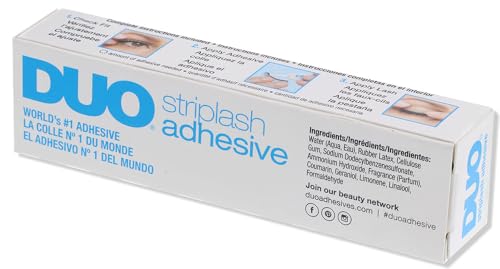 Clear Lash Adhesive, All-Day Flawless Falsies, Simple & Convenient Application, Gentle Latex Formula (14 ML, Pack of 2)