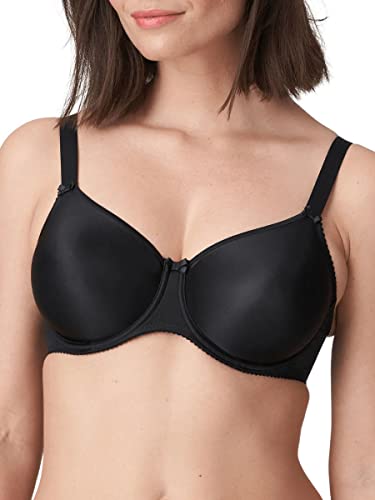 Primadonna Women's -1330 Satin Seamless Underwire Bra 016, Black, 40H #TOP8