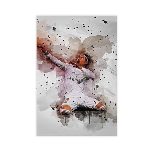 GJHTQLP Poster sur toile Sergio Ramos 10 pour décoration de chambre à coucher 30 x 45 cm