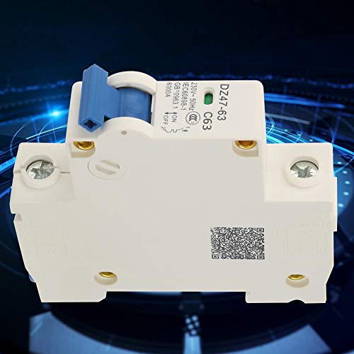 Miniatura 3 de YWBL-WH Disyuntor en miniatura de 1 polo 230 VCA DZ47-63 Interruptor de corte de disyuntor en miniatura 32A40A50A63A Capacidad de rotura 6