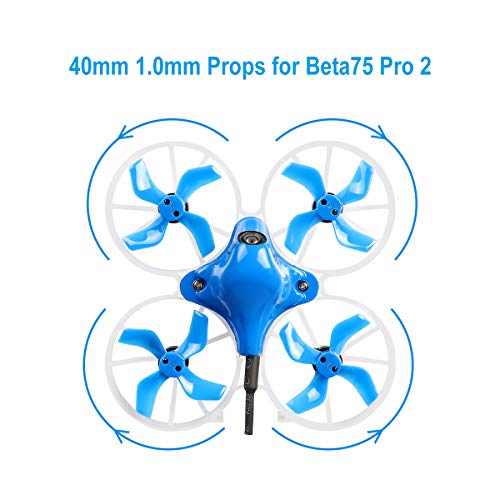 Betafpv Gemfan 16Pcs 40Mm 4-Blade Props With 1.0Mm Shaft Micro Whoop Propellers For Inductrix Fpv Racing Drone Like Beta75 Series #TOP1
