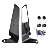 Motorcycle Mirrors Adjustable Rotating Rear View Mirror Stealth Wind Wing Side Mirror Compatible with Kawasaki Z400 Z650 Z1000 Duke 125 200 250 390 690 790 1290 etc