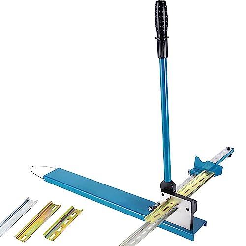 Cortador de riel DIN para rieles de acero y aluminio con regla, herramienta de precisión para instalaciones eléctricas e industriales
