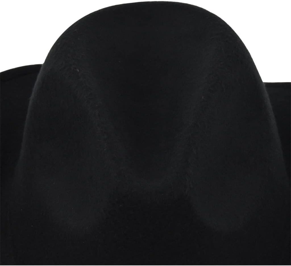 ヨーロッパとアメリカのレトロな帽子 カウボーイハット フェルトハット ウールのトップハット エスニックスタイルのレトロなジャズハット