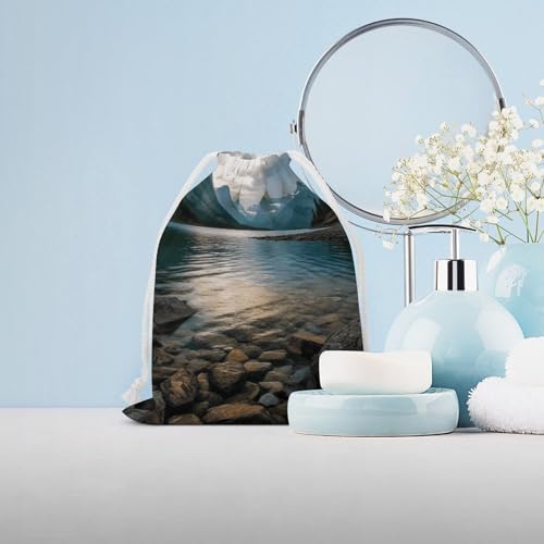 Drawstring Storage Bag Sports Cinch Sack Glacier National Park Gym String Bags for Travel Swimming Beach4