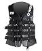 O'Neill Wake Waterski Men's Superlite USCG Vest (Blk/Met/Blk, Large)