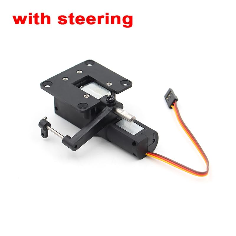 SPARKHOBBY 5KG 55g Tren de Aterrizaje retráctil eléctrico con Dirección de Bloques de Metal para RC 3-5kg FPV Avión dron de ala Fija (1 Juego de 3 Piezas)